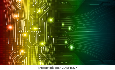 fondo de concepto de tecnología futura de circuito cibernético