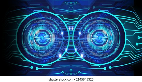 cyber circuit future technology concept background