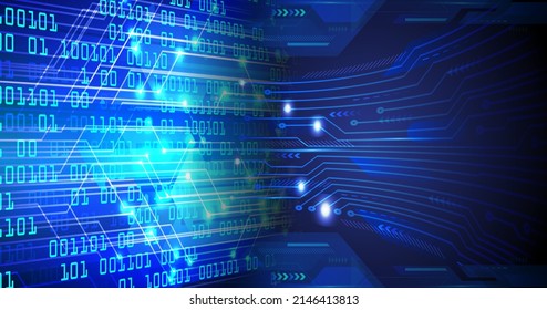 cyber circuit future technology concept background
