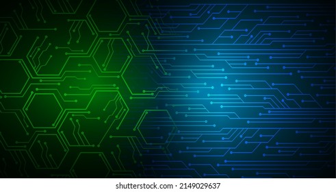 cyber circuit future technology concept background