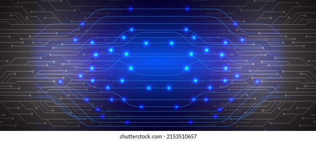 cyber circuit future technology concept background