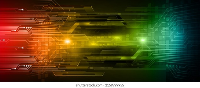 cyber circuit future technology concept background