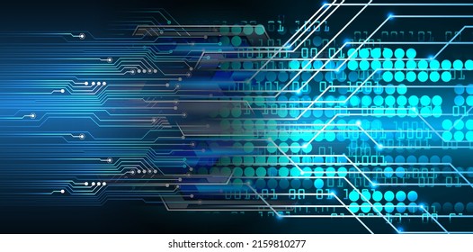 cyber circuit future technology concept background