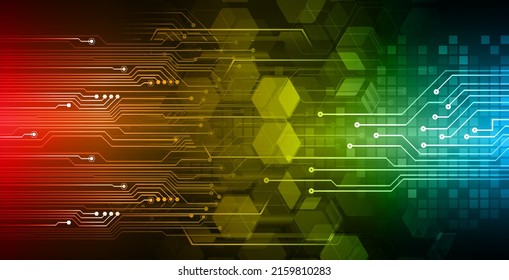 cyber circuit future technology concept background