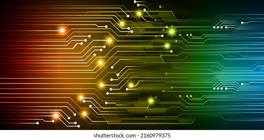 cyber circuit future technology concept background