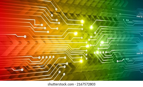 cyber circuit future technology concept background