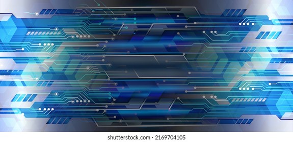 fondo de concepto de tecnología futura de circuito cibernético