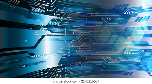 cyber circuit future technology concept background