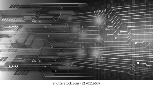 cyber circuit future technology concept background
