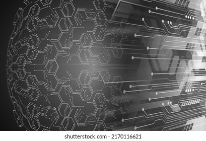 cyber circuit future technology concept background