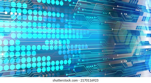 cyber circuit future technology concept background