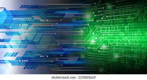 cyber circuit future technology concept background