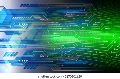 fondo de concepto de tecnología futura de circuito cibernético