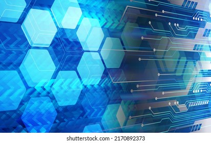 cyber circuit future technology concept background