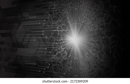 cyber circuit future technology concept background