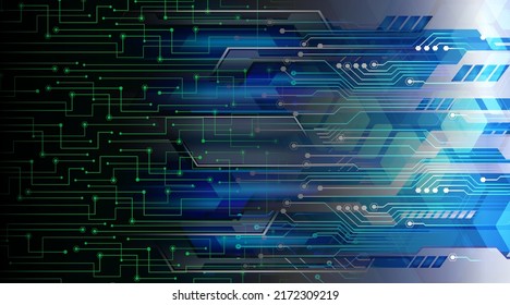 fondo de concepto de tecnología futura de circuito cibernético