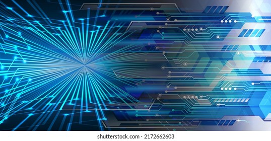 fondo de concepto de tecnología futura de circuito cibernético
