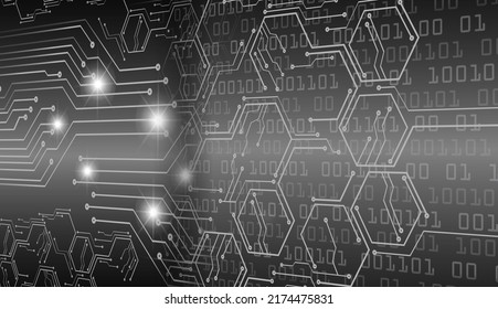 cyber circuit future technology concept background