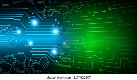 cyber circuit future technology concept background