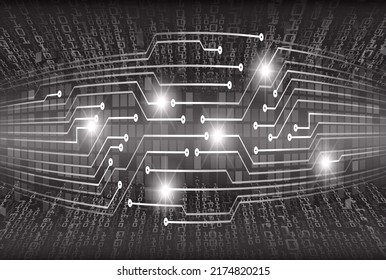 fondo de concepto de tecnología futura de circuito cibernético