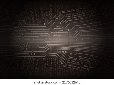 cyber circuit future technology concept background
