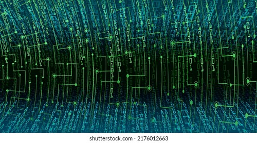 cyber circuit future technology concept background
