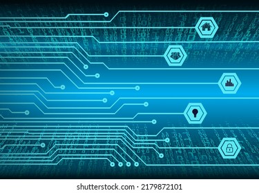 cyber circuit future technology concept background