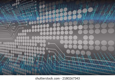 cyber circuit future technology concept background
