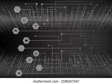 cyber circuit future technology concept background