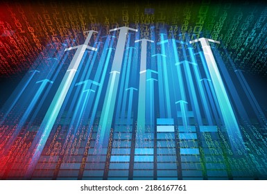 cyber circuit future technology concept background