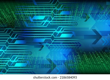 cyber circuit future technology concept background