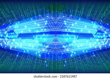 fondo de concepto de tecnología futura de circuito cibernético