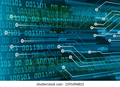 cyber circuit future technology concept background