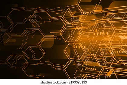 cyber circuit future technology concept background