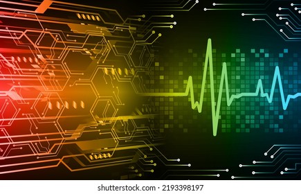 cyber circuit future technology concept background