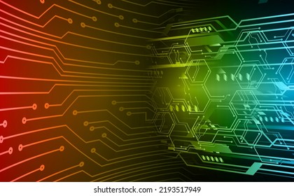 Cyberkreis-Technologie-Zukunftskonzept-Hintergrund
