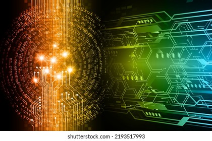 cyber circuit future technology concept background