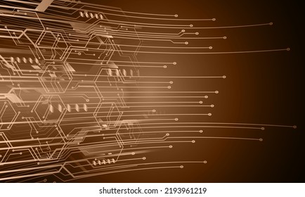 fondo de concepto de tecnología futura de circuito cibernético