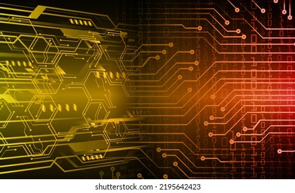 fondo de concepto de tecnología futura de circuito cibernético