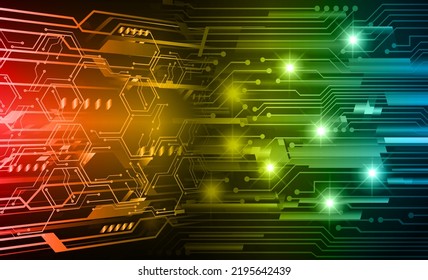 cyber circuit future technology concept background