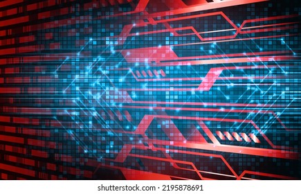 Cyberkreis-Technologie-Zukunftskonzept-Hintergrund