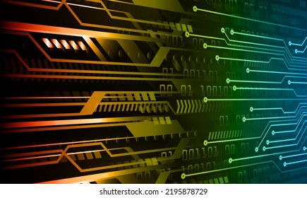 cyber circuit future technology concept background