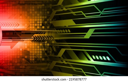 cyber circuit future technology concept background
