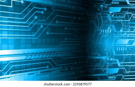 cyber circuit future technology concept background