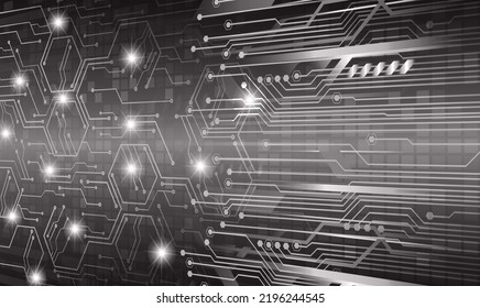 cyber circuit future technology concept background