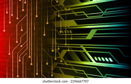 Cyberkreis-Technologie-Zukunftskonzept-Hintergrund