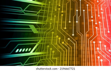 fondo de concepto de tecnología futura de circuito cibernético