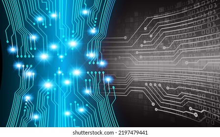 cyber circuit future technology concept background