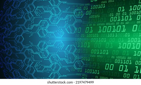 cyber circuit future technology concept background