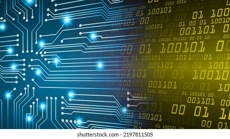 cyber circuit future technology concept background